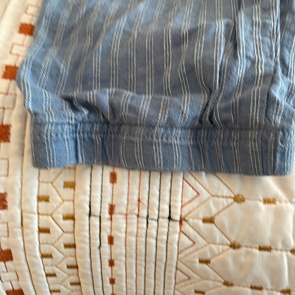 Patagonia, blue and white striped cotton pants size large - Picture 5 of 8